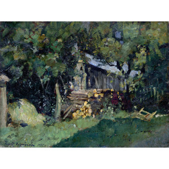 Репродукции на картини: Навес за дърва (1915) – Константин Коровин